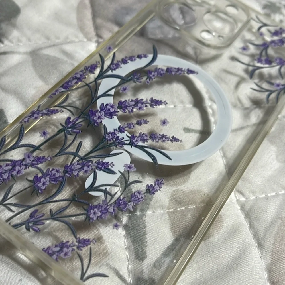 New clear floral iPhone 14 Pro Max case
